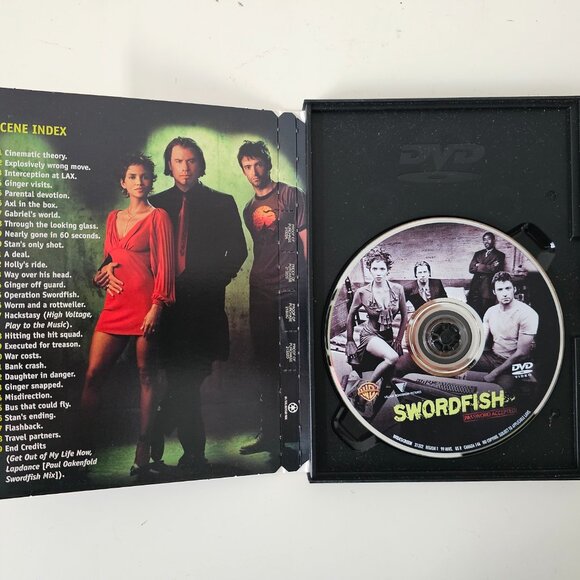 Swordfish DVD 2001 Widescreen - John Travolta, Hugh Jackman, Halle Berry - Picture 2 of 3